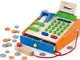 Top Race Kit Cassa per Bambini con Monete Carte di Credito Scanner Scontrini in Legno un S...