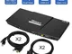 TESmart HDMI VGA Switch Doppio Monitor KVM Switch VGA HDMI Commutatore 4 in 2 out con 2 Ca...