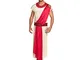 Boland- Imperatore Romano Deluxe Costume Adulto, Rosso/Bianco, S (46/48), 87758