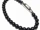 Montblanc Bracciale BR Wrap Me Onyx Beads, Steel Carabin, 63 12382863 Marca