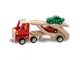 Teorema 40501 - Camion Trasporto Auto in Legno con 2 Macchinine Incluse, Multicolore