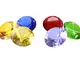 Thanos Infinity Gems Cristallo Diamante Forma 4 cm pietre preziose 6 Set Cosplay Requisiti...