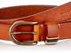 Wrangler Loop Detail Belt Cintura, Cognac, 80 cm Donna