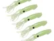 Moligh doll 5 Pezzi 10,5 Cm Polpo Esche Gonna di Calamari Esca Bagliore nel Esca Acqua Sal...