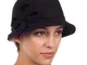 Sakkas 0121LC - Cappello Invernale da Donna in Stile Vintage 100% in Lana con Fibbia a For...
