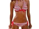 Costumi Donna Mare Due Pezzi Push up Sexy Spiaggia Ragazza Bikini Donna Mare Push up Imbot...