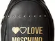 Love Moschino Pu, Borsa a Zainetto Donna, Nero (Nero), 30x12x28 cm (W x H x L)