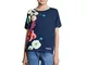 Desigual TS_rhodeisland T-Shirt, Blu (Navy 5000), 104 (Taglia Produttore: 3/4) Bambina