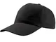 Vari Cappellino Baseball Adulto Startfive Personalizzabile PS 12114-Unica da Uomo-Nero