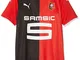 PUMA Srfc Home Shirt Jr Replica, Maglia Calcio Bambino, Red/Black, 128