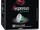 Caffè Trombetta l'Espresso Capsule Compatibili Nespresso, Più Crema, 50 Capsule