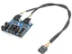 Kalolary USB 9 Pin Header Maschio da 1 a 4 Femmina Prolunga Scheda Scheda madre 9-Pin USB...