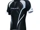 Ciclismo Jersey Uomini Bike Jersey Full Zipper Ciclo Camicia Manica Corta Strada Biciclett...