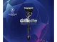 Gillette Rasoio Fusion 5 + Gel da Barba + Supporto Magnetico  + 4 Lamette di Ricambio, Edi...