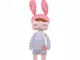Fancyus 13'' Metoo Angela Sleeping Bunny Rabbit Girl Baby Stuffed Plush Dolls Toys, Pink E...