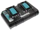 Makita Dc18Rd Caricatore Veloce Per 2 Batterie Allo Stesso Tempo 220V