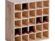 Zeller 13172 Portabottiglie di Vino, Legno, Beige, 52x25x52 cm