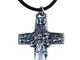 Pendente Croce del Buon Pastore placcato argento - H 4,3 cm