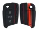 kwmobile Custodia Coprichiave Compatibile con VW Golf 7 MK7 con 3 tasti Cover - Copritelec...