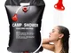 Borsa per Doccia Solare 20L Borsa da Campeggio Borsa da Viaggio Acqua Calda con Tubo Fless...