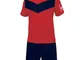 Givova Vittoria, Kit Calcio Unisex - Adulto, Multicolore (Rosso/Blu), XL