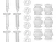 Anti Drop Pins per DJI[6 Set],Beetest® 6 Palline di Gomma Ammortizzanti e 6 Set Perni Anti...