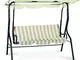 Linea Garden Friend Dondolo da Giardino, in Acciaio Verniciato Telo in Poliestere 160 gr/m...