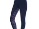 Saxon - Pantaloni da Equitazione in Misto Cotone - Bambini (21-53 cm) (Blu Scuro/Blu Scuro...