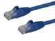 StarTech.com N6PATC50CMBL Cavo di Rete CAT6, Patch Ethernet, RJ45, UTP, Antigroviglio, 0.5...