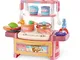 NW Set di Giochi da Cucina per Bambini Accessori per Utensili da Cucina Simulati, Giocatto...