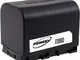 POWERY Batteria per videocamera JVC Modello BN-VG108E (Presa Rettangolare)