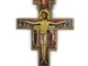 Generico Croce di San Damiano cm. 14x10 stampa su legno - confezione da 5 pezzi