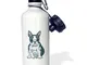 3dRose Blonde Designs - Borraccia sportiva con cucciolo di bulldog francese, 533 ml (wb_12...