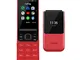 Nokia 2720 Telefono Cellulare 4G Dual Sim, Display 2.8" a Colori, 4GB, Tasti Grandi, Tasto...