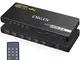 ENKLEN 4K HDMI Matrix 4X2 3D HDMI Matrix Switch 4K@60Hz HDCP 2.2 mit 3,5 mm Audioausgang F...