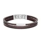 Fossil Bracciale Da Uomo Vintage Casual, Lunghezza: 180 mm - 195 mm Bracciale In Pelle Mar...