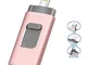 iweed Chiavetta USB 64GB Pendrive per iPhone Android USB 3.0 Flash Drive Memoria Stick Esp...