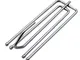 SPTwj 25 Pezzi Ganci per Tende in Acciaio Inox Gancio Tenda Doccia 62mm Ideali per Tende P...