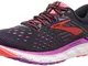 Brooks Transcend 6, Scarpe da Running Donna, Nero (Black/Purple/Coral 080), 43 EU