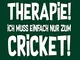 Therapie? Lieber Cricket: Notizbuch / Notizheft für Kricket Cricket Set Kricket Set A5 (6x...