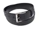 Michael Kors Mens Mini MK Rectangular Dress Belt,Black (32")