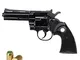 KIMAR |Replica Revolver Colt Phython 4' |Cal. 380 | Scacciacani Pistola a Salve | Top Firi...