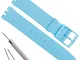 Ultra-sottile Swatch ricambio 16 mm impermeabile in silicone orologio da polso Watch Band...