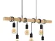 EGLO Lampada a sospensione Townshend, plafoniera dal design vintage, retrò e industrial a...