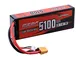 SUNPADOW 2S 7,4V Lipo Batteria 70C 5100mAh Caso Duro con XT60 per Veicoli RC Buggy Auto Ca...