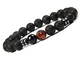 LY Mostra chakra yoga Balance bracciale in pietra naturale diffusore onice braccialetto pe...