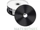 MediaRange MR241 CD-R vuoti a fondo nero, superficie bianca stampabile, velocità di master...