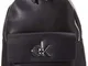 Calvin Klein Re-lock Backpack Sm - Zaini Donna, Nero (Black), 1x1x1 cm (W x H L)