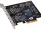 SoNNeT Allegro USB-C 4-port PCIe Card [Thunderbolt compatible]