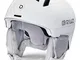 Briko, Casco da sci/neve Donna, bianco perla lucente, 56-58 cm